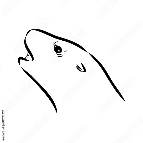 navy seal, vector sketch