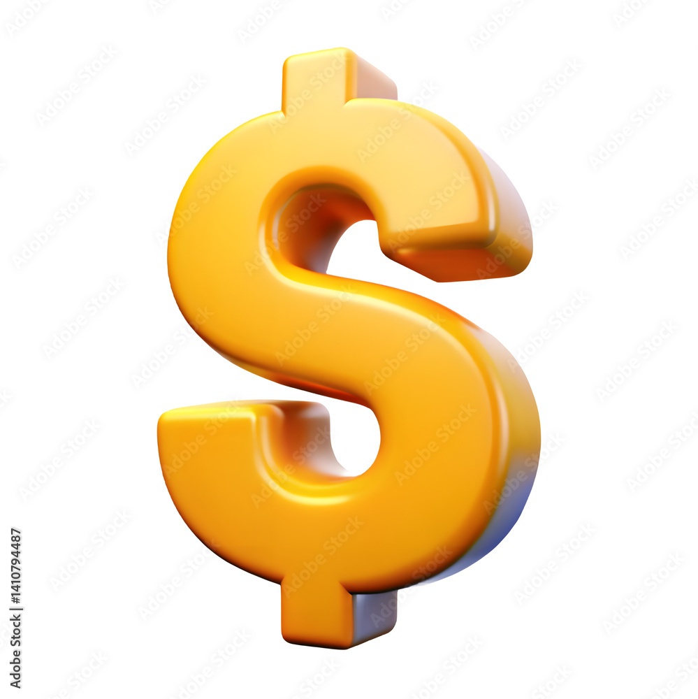 3D Gold Dollar Sign Currency Icon Plastic Transparent
3D Gold Dollar Sign Currency Icon Plastic Transparent