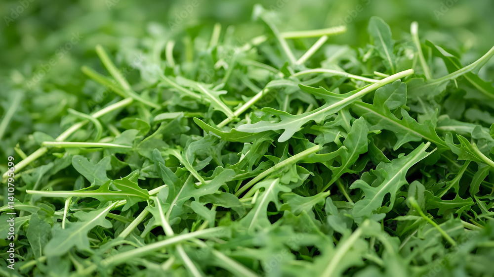 Close Up Pile Of Fresh Arugula Leaves Close Up Pile Of Fresh Arugula Leaves