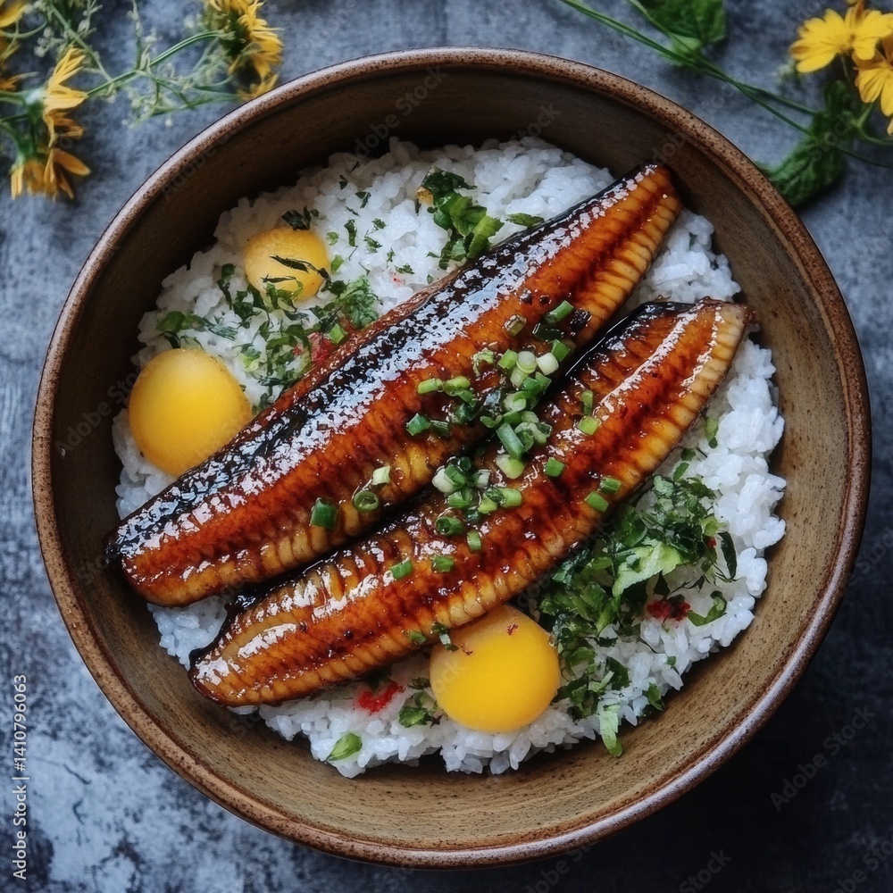 Japan: Grilled eel over rice.