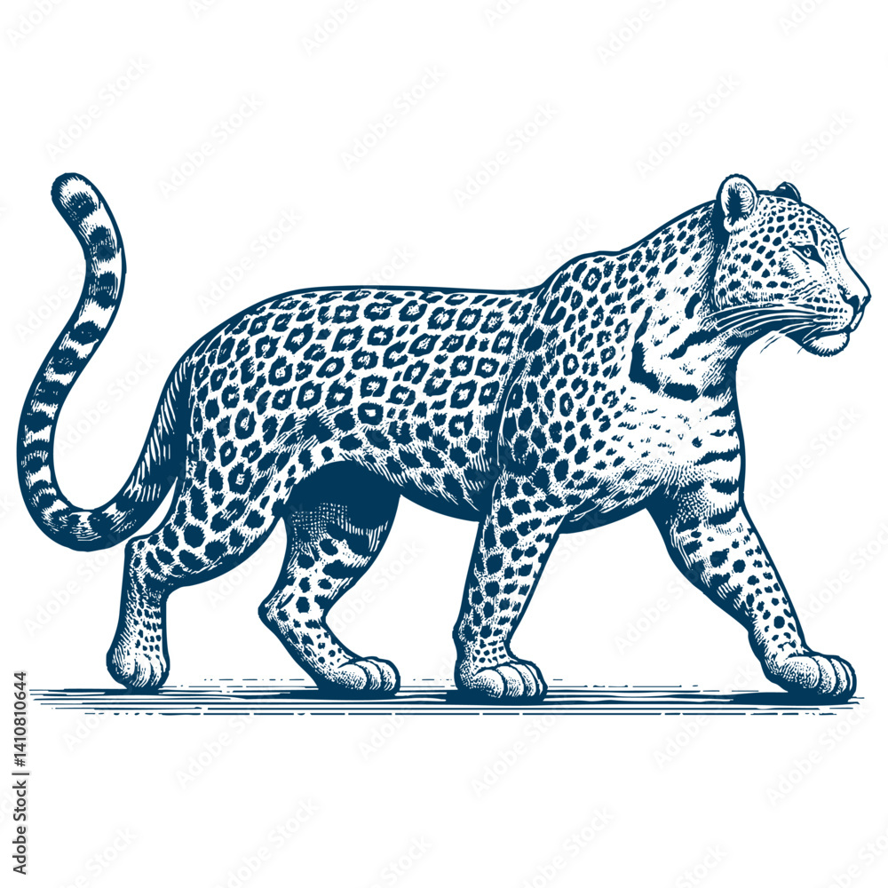 Naklejka premium Leopard vector