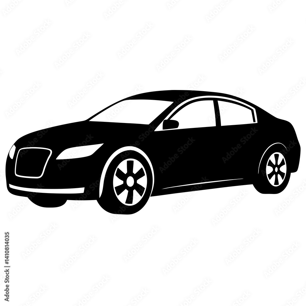 modern Car silhouette vector isolated on white background modern Car silhouette vector isolated on white background