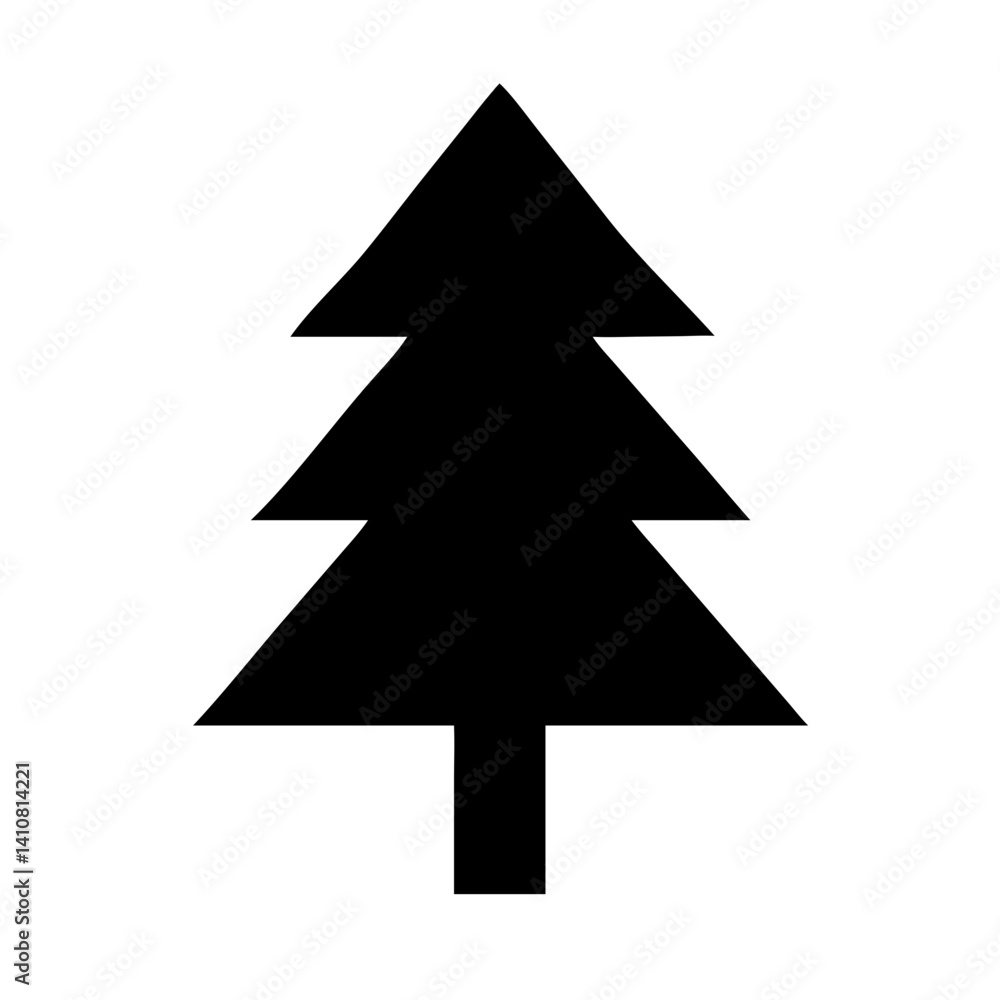 pine tree icon isolated on white background pine tree icon isolated on white background