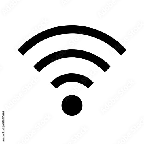 wifi icon isolated on white background