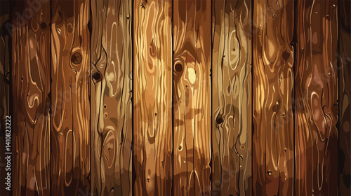 Professional Wooden Background Vector Illustration for Design Projects