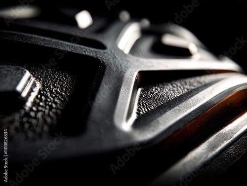 Textured metallic surface w...