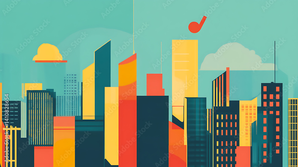 Fototapeta premium an infographic on growth strategies for the financial sector 