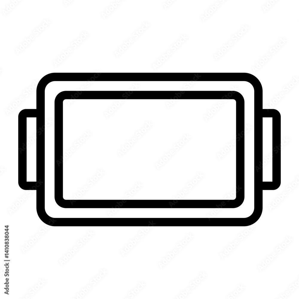 Baking Tray Line Icon Baking Tray Line Icon