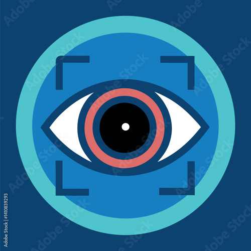 biometric retina scan icon 1