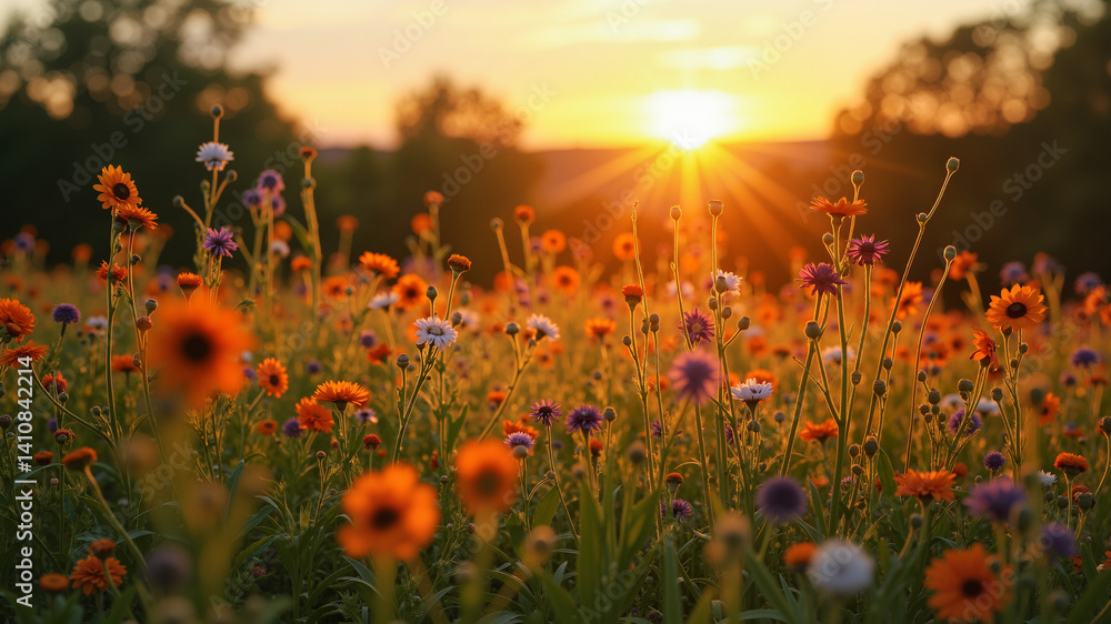 Obraz premium herbal gathering on solstice day