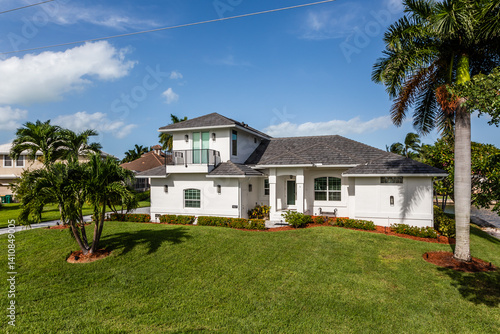 Luxury House Exterior on Marco Island Florida