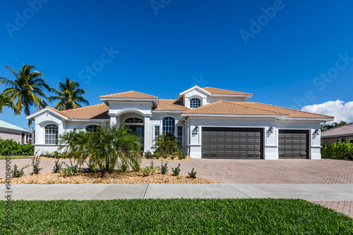 Luxury House Exterior on Marco Island Florida