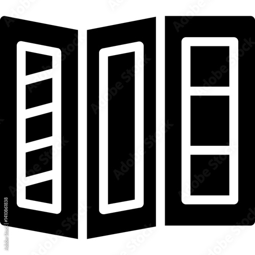Room Divider Glyph Icon