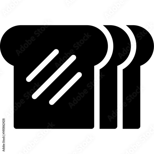 Bread Glyph Icon