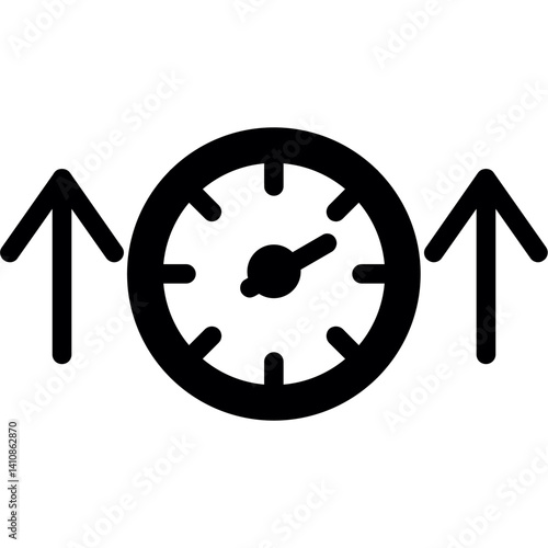 Accelerator Glyph Icon