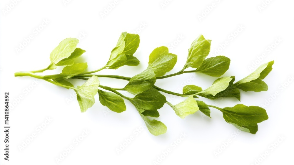 Fresh butter lettuce, isolated on a white background, vibrant green leaves showcasing their crisp texture.