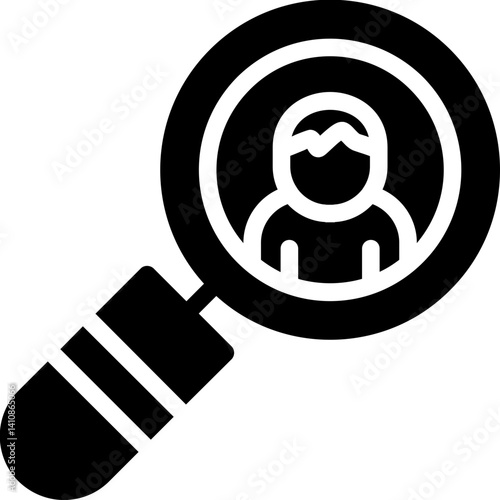 Recruitment Process Glyph Icon