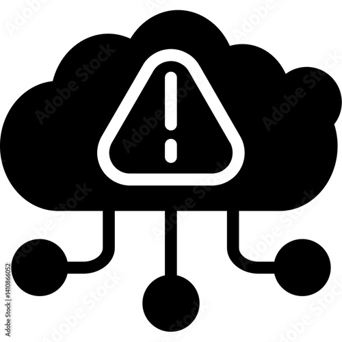 Monsoon Trekking Glyph Icon