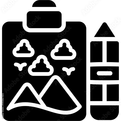 Art Therapy Glyph Icon