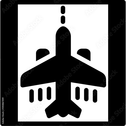 Runway Glyph Icon