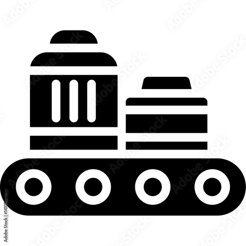 Baggage Claim Glyph Icon