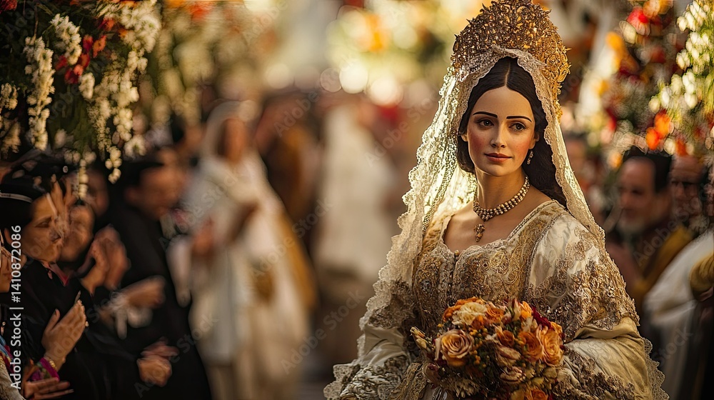Spanish Fiesta de la Virgen de la Paloma in Madrid with Traditional Music, P Spanish Fiesta de la Virgen de la Paloma in Madrid with Traditional Music, P