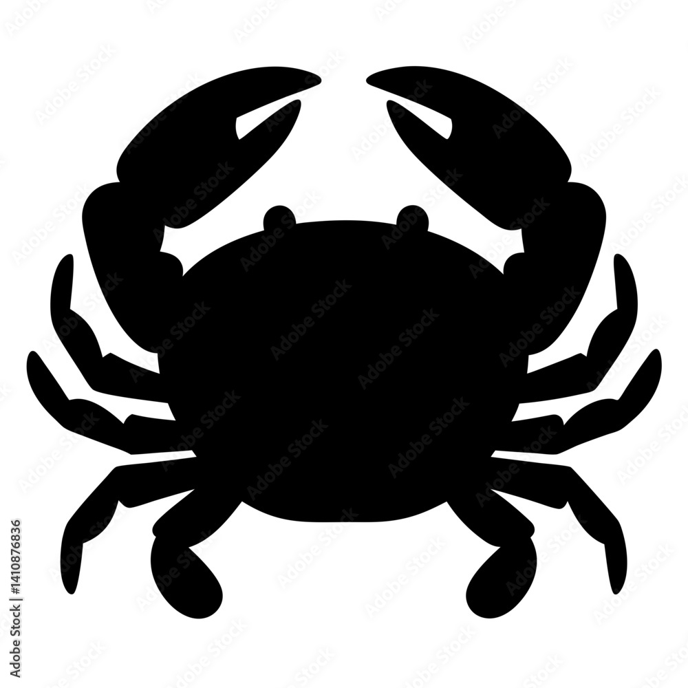 crab black silhouette icon - perfect for designs about jungle animals crab nature, wildlife, rainforest, vector art crab black silhouette icon - perfect for designs about jungle animals crab nature, wildlife, rainforest, vector art