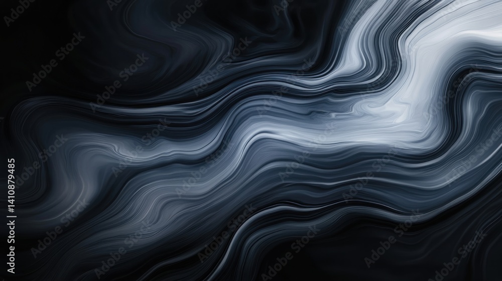 Fluid, dark, marbled abstract design pattern. Fluid, dark, marbled abstract design pattern.