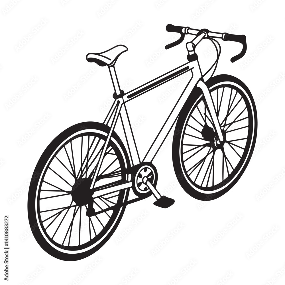Obraz premium Bicycle in vector art