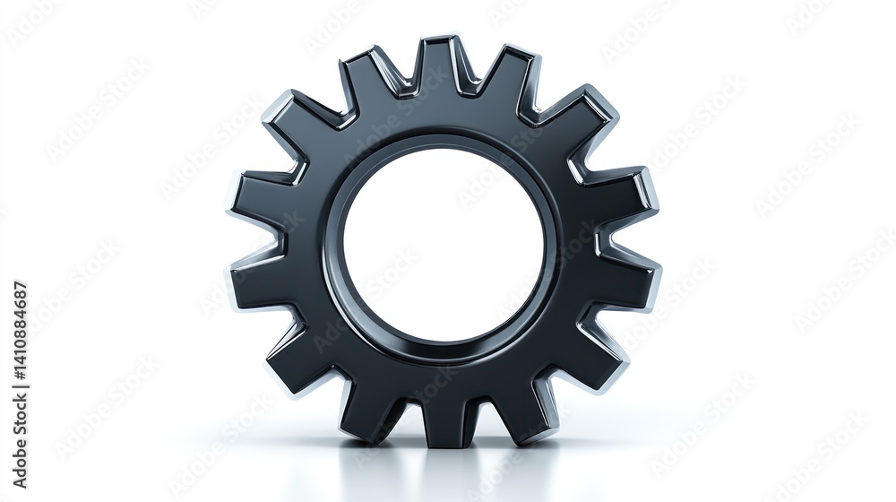 Mechanical Gear Icon HighQuality 3D Rendered Image for Technology Engineering and Industria Mechanical Gear Icon HighQuality 3D Rendered Image for Technology Engineering and Industria