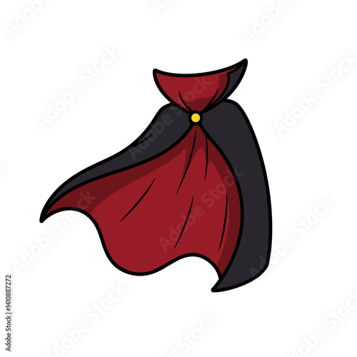 Floating Vampire Cape with Bold Collar