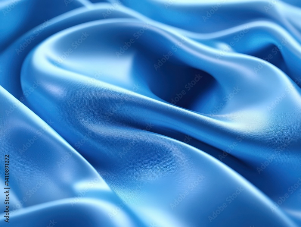 Obraz premium Blue satin fabric background texture