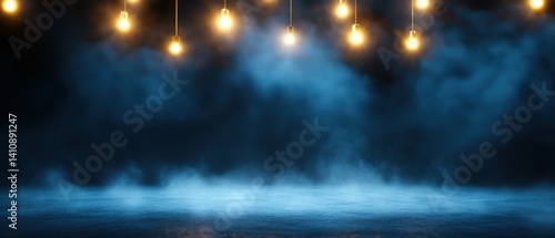 Wallpaper Mural Foggy stage with lights Torontodigital.ca