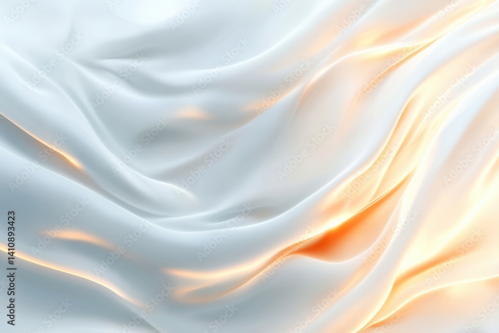 Obraz premium White fabric with gold light