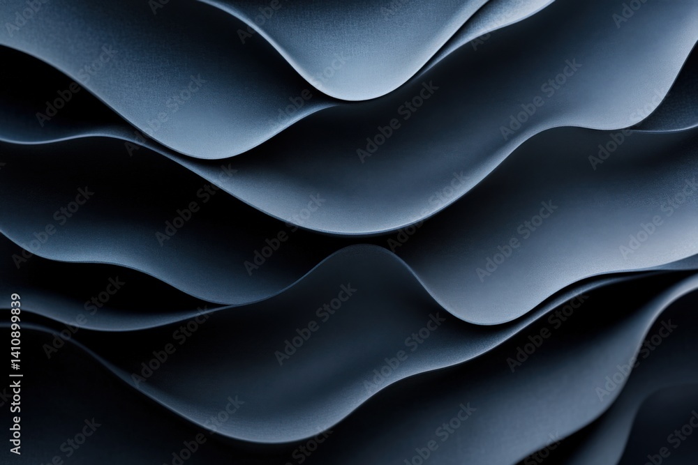 Abstract blue wavy shapes Abstract blue wavy shapes