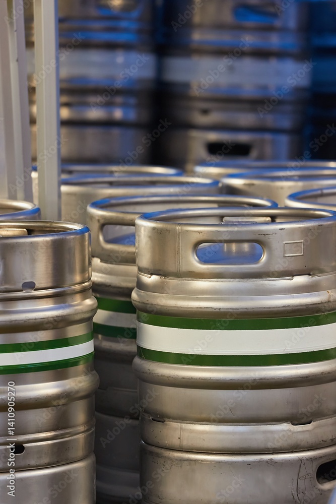 Barrels, beer kegs