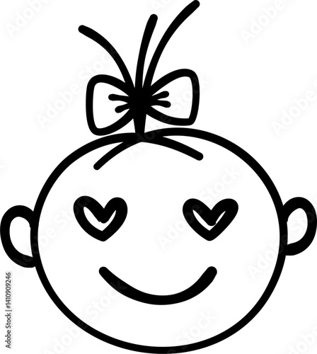 Infatuate baby outline