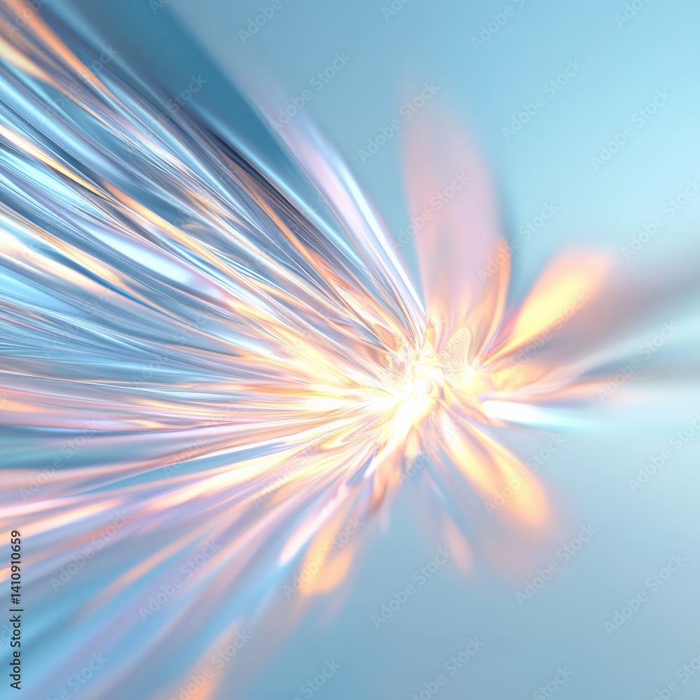 Obraz premium Abstract light burst with linear elements