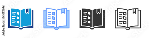Index icon set multiple style collection