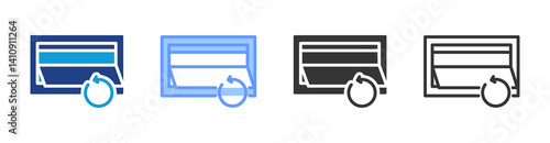 Return Slot icon set multiple style collection