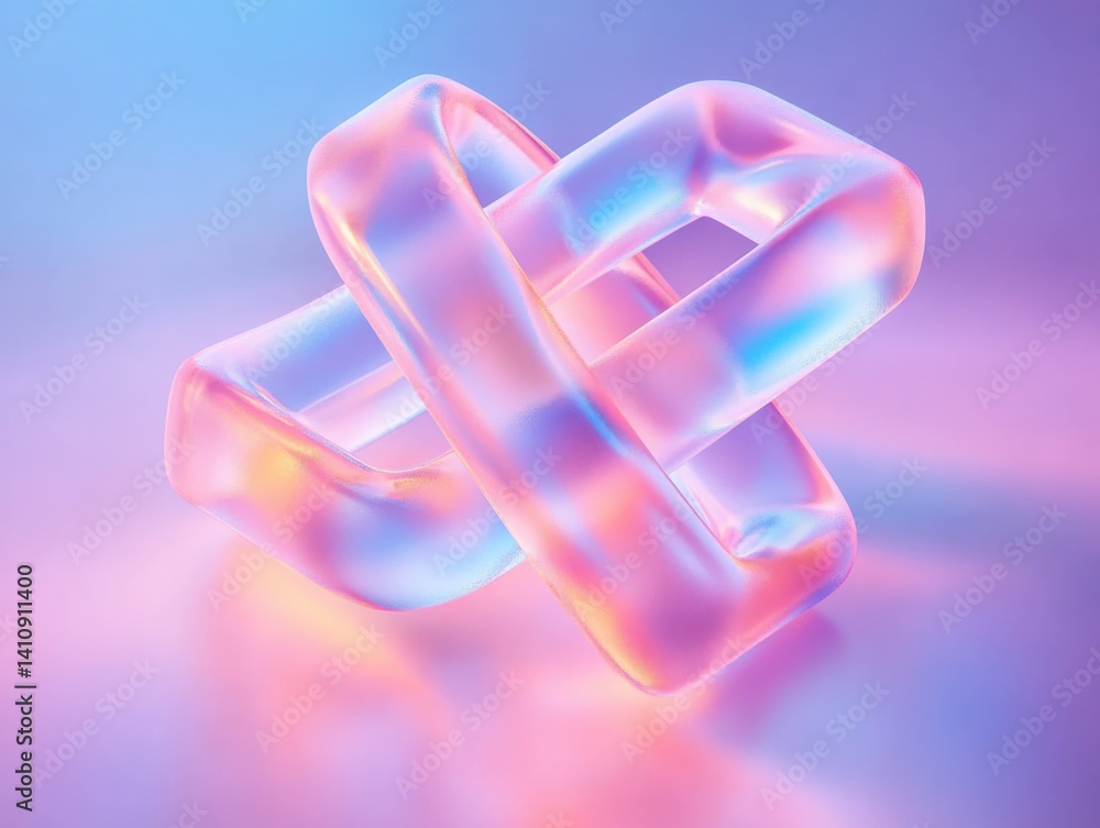 Frosted glass geometric shape Frosted glass geometric shape