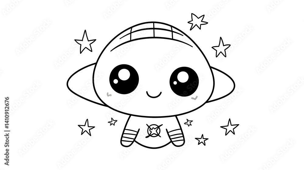 Adorable cartoon animal illustration