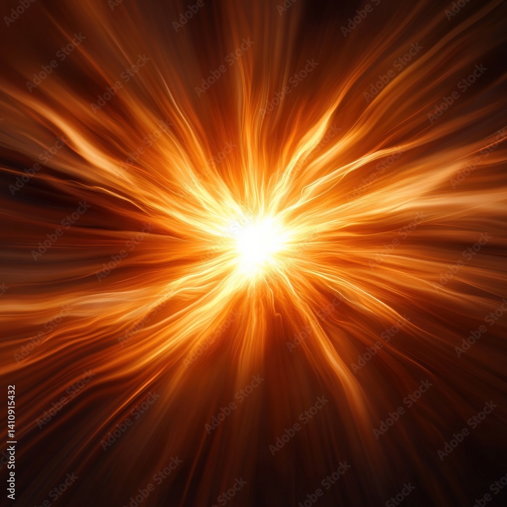 Obraz premium Bright explosion of light and energy