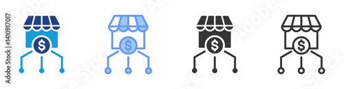 Liability icon set multiple style collection
