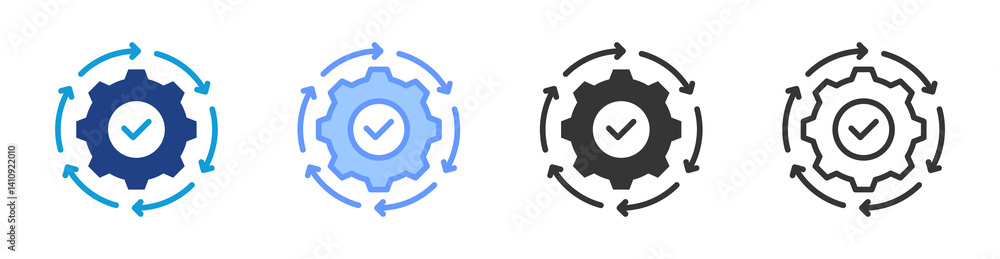 Effectiveness icon set multiple style collection Effectiveness icon set multiple style collection