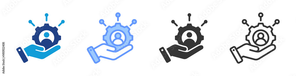 Stakeholder icon set multiple style collection Stakeholder icon set multiple style collection