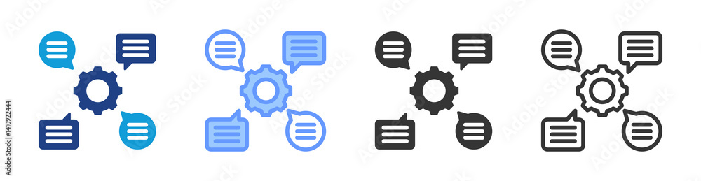 Communication Skill icon set multiple style collection Communication Skill icon set multiple style collection