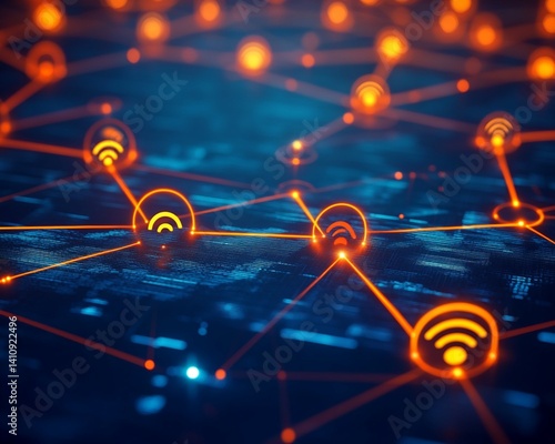 Network of Interconnected Wi-Fi Nodes