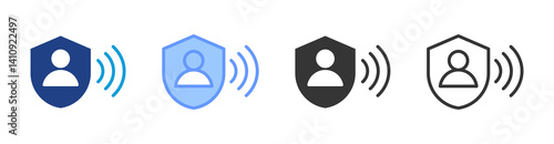 Resilience icon set multiple style collection