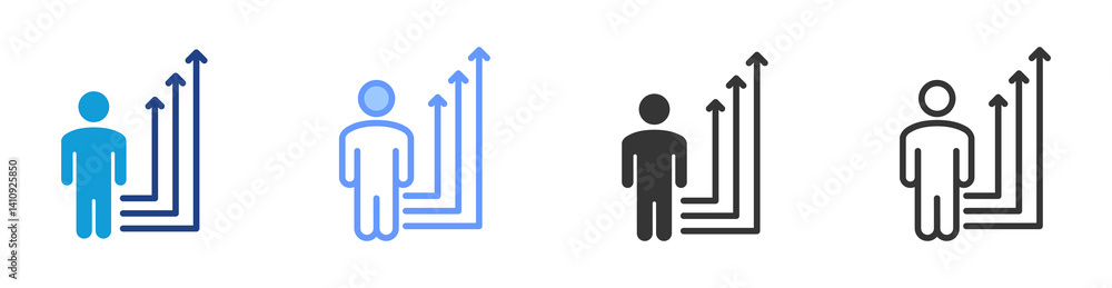 Career Guidance icon set multiple style collection Career Guidance icon set multiple style collection